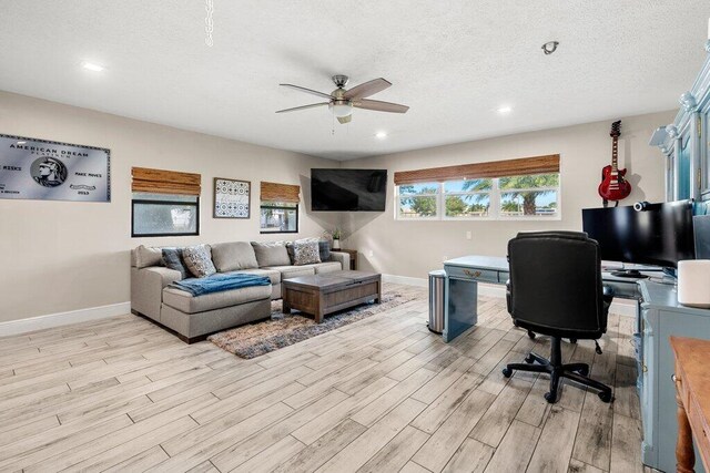 home theater featuring light hardwood / wood-style floors