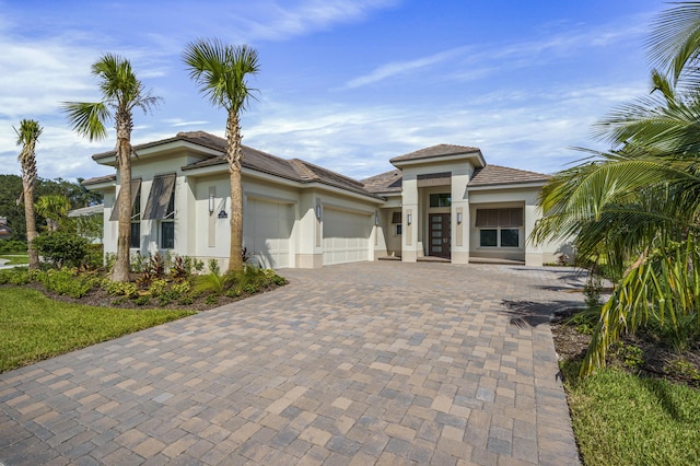 view of front of home featuring a garage