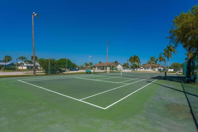 view of tennis court