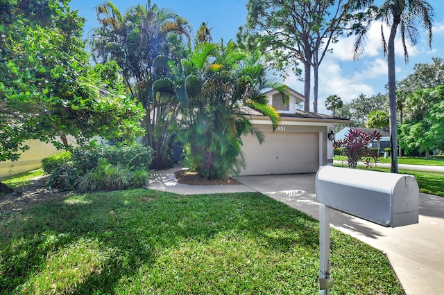 view of side of home featuring a garage