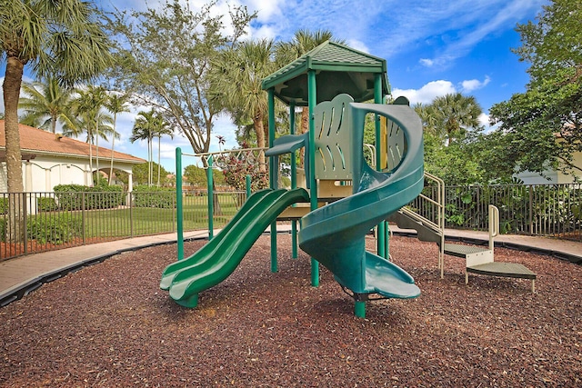 view of jungle gym