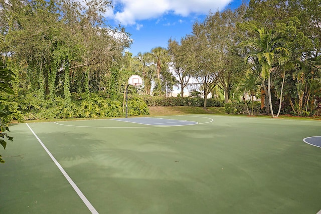 view of basketball court