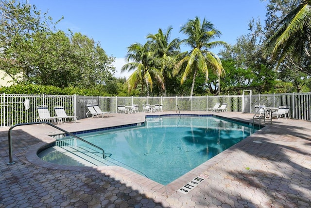 view of pool with a patio