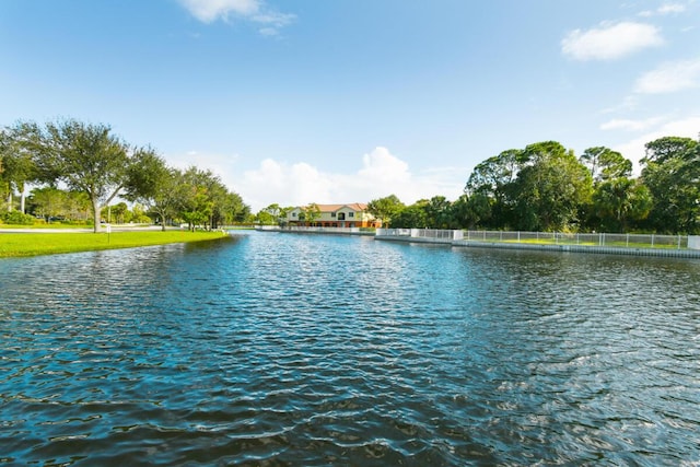 view of water feature