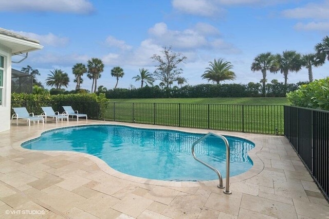 view of pool with a patio