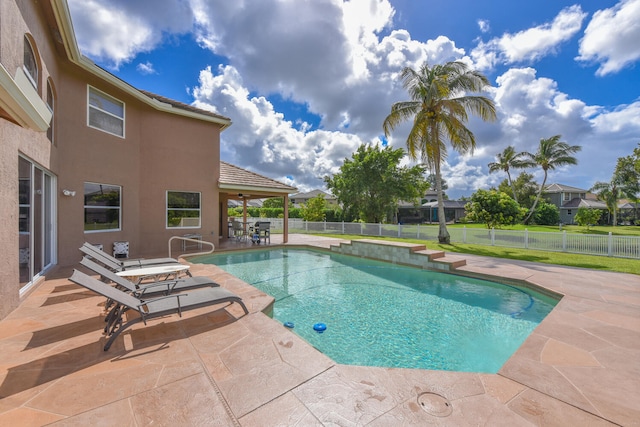 view of pool with a patio