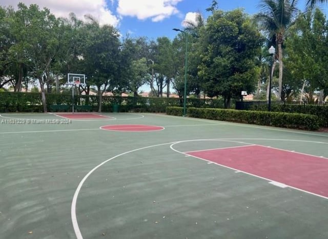 view of basketball court