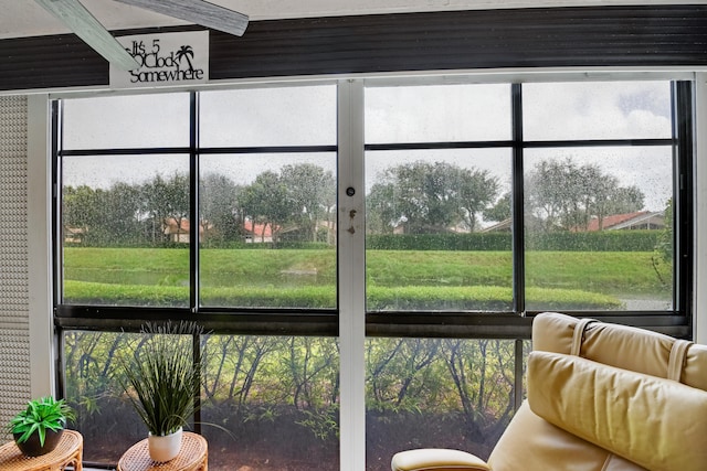 sunroom / solarium with a wealth of natural light