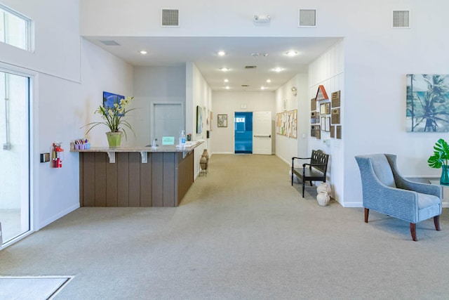 view of reception area