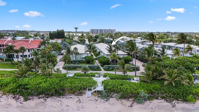 drone / aerial view with a residential view