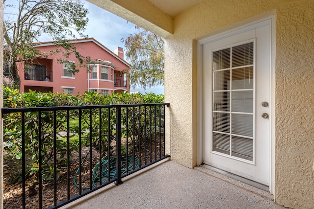 view of balcony