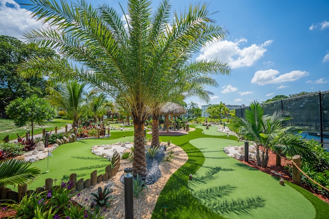 surrounding community with a gazebo