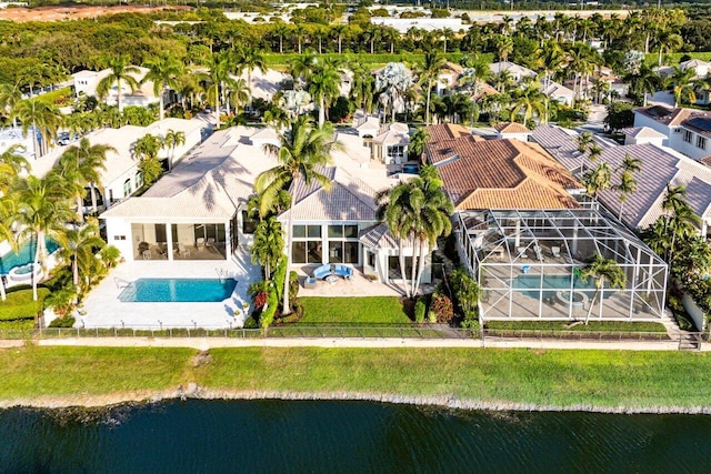 23 Island Dr, Boynton Beach, FL 33436 - aerial perspective of suburban area featuring a pool area and a large body of water