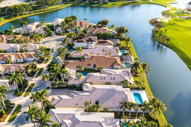 23 Island Dr, Boynton Beach, FL 33436 - aerial perspective of suburban area with a nearby body of water and a golf club