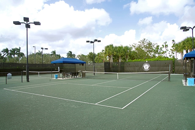 view of tennis court