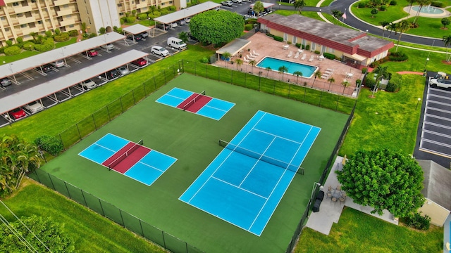 birds eye view of property