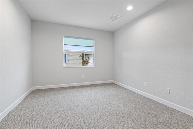 view of carpeted empty room