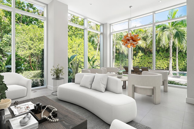 sunroom / solarium with plenty of natural light