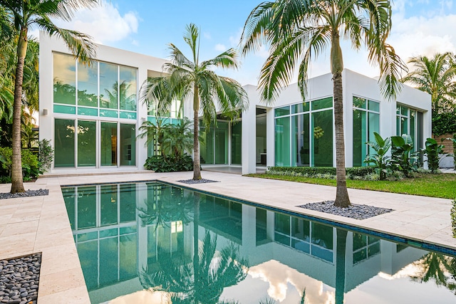 view of pool with a patio area