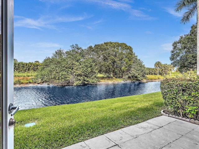 view of water feature