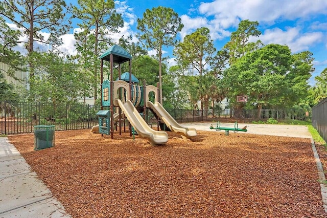 view of jungle gym