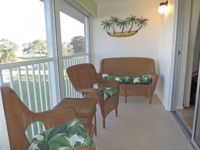 view of sunroom / solarium