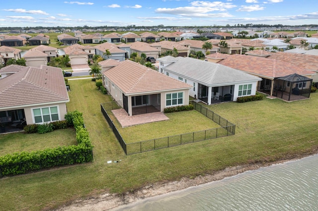 bird's eye view featuring a residential view
