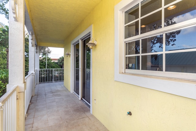 view of balcony