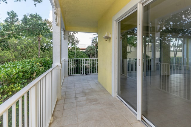 view of balcony