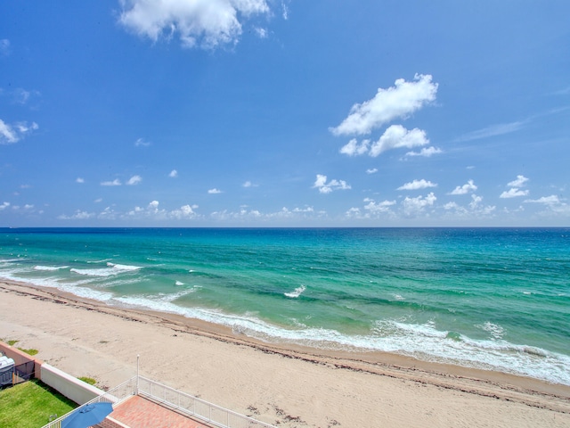 water view featuring a view of the beach