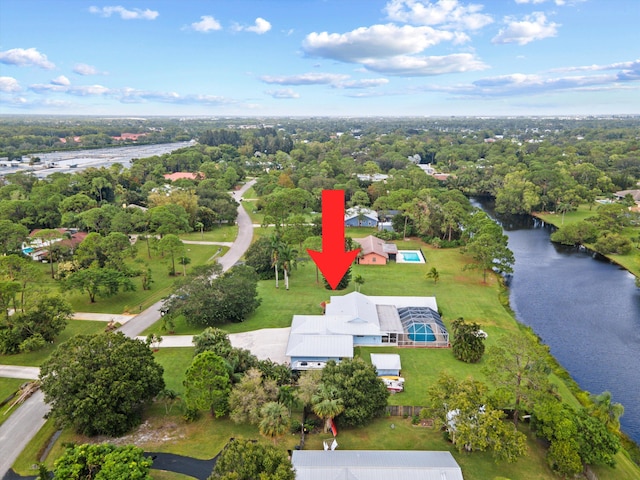 5609 SE Lamay Dr, Stuart, FL 34997 - aerial view of property's location featuring a large body of water