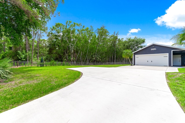 exterior space with a front lawn