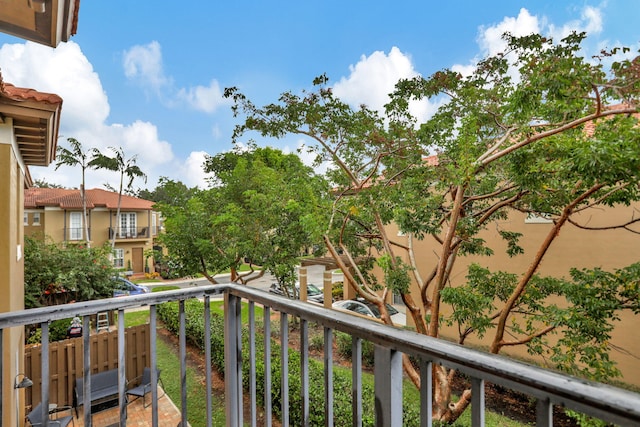 view of balcony