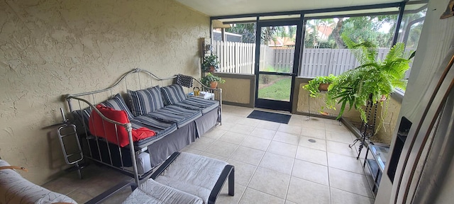 view of sunroom