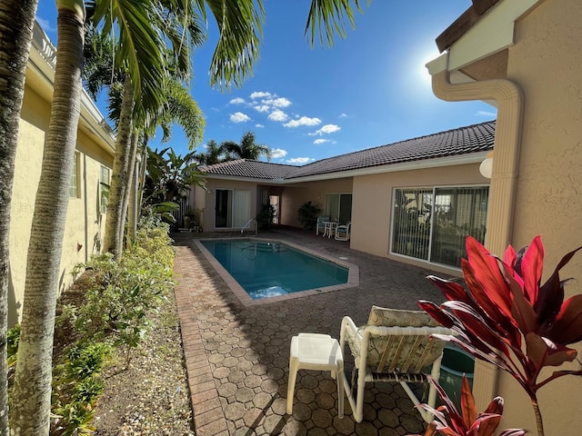 pool featuring a patio