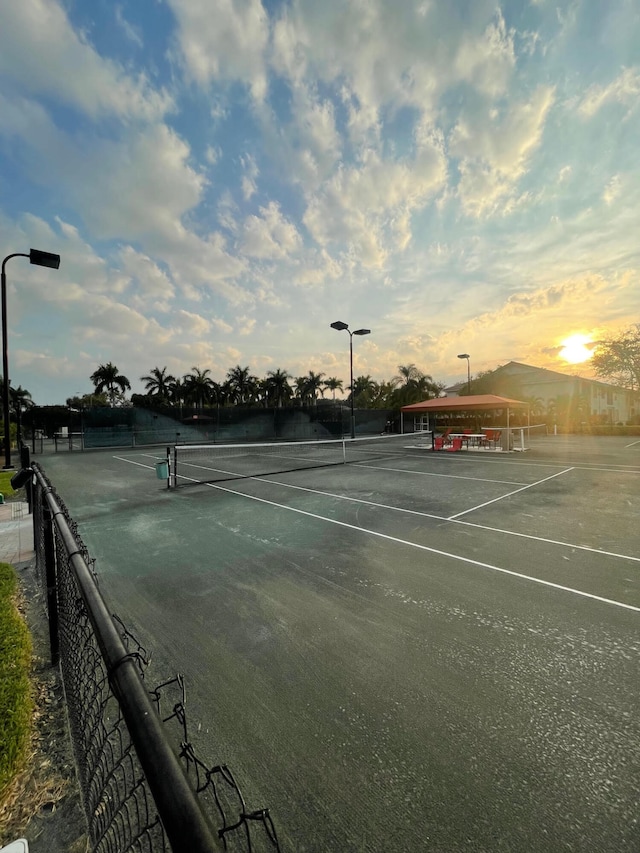 view of tennis court