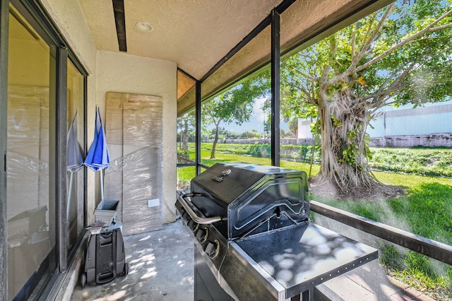 view of sunroom / solarium