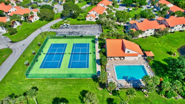 birds eye view of property