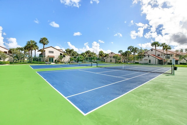 view of tennis court