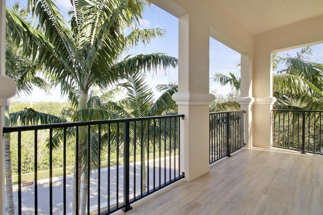 view of balcony