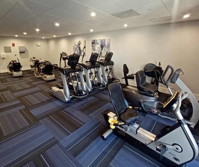 view of exercise room