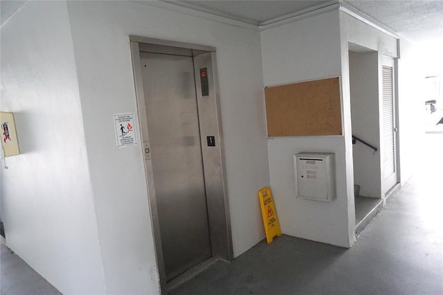 corridor with elevator