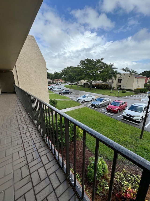 view of balcony