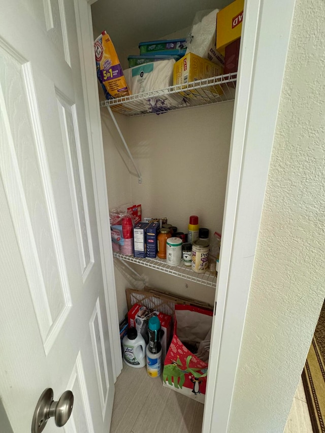 view of pantry