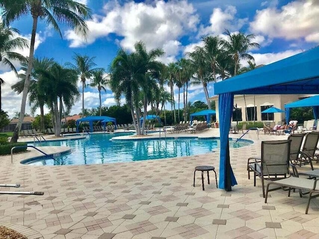 pool featuring a patio