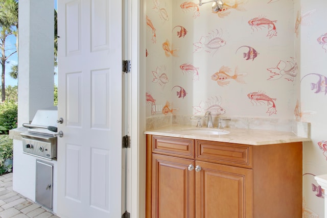 bathroom featuring vanity