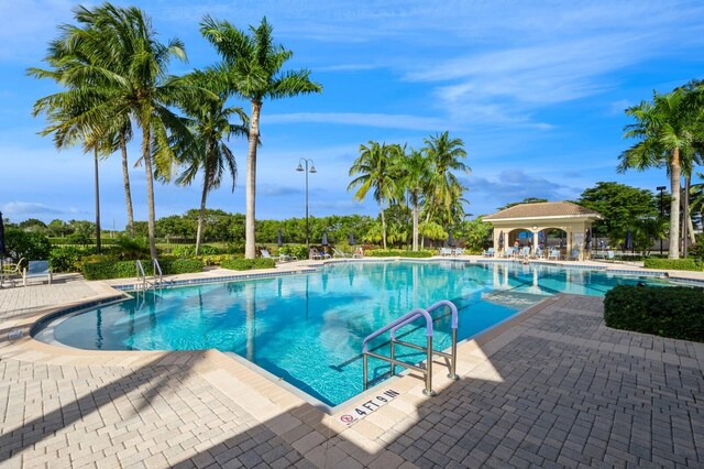 view of pool with a patio