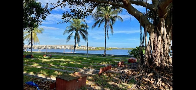 view of water feature