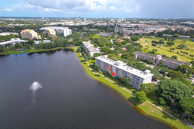 2801 N Palm Aire Dr Unit 106, Pompano Beach, FL 33069 - aerial view featuring a water view