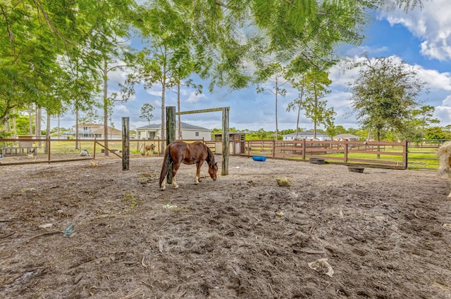 view of play area